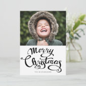 Carte MERRY NOËL Ajouter Votre Photo (Debout devant)