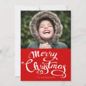 Carte MERRY NOËL Ajouter Votre Photo (Devant)