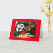 Carte **MERRY NOËL** et "UNE NOUVELLE ANNÉE TRÈS HEUREUS (Fleur jaune)