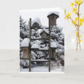 CARTE MERRY NOËL SOYEZ COSY ET GUERRE, (Fleur jaune)