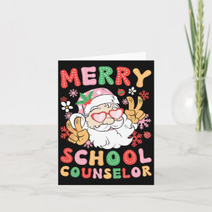 Carte Merry School Counselor Christmas School Counseling