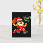 Carte Merry Swishmas Ugly Christmas Sweater Basketball C (Fleur jaune)
