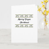 Carte Merry Vegan Christmas (Fleur jaune)