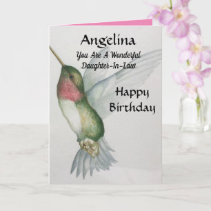 Carte Merveilleuse Belle-Fille Anniversaire Sweet Bird