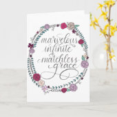 Carte Merveilleuse, Infinie, Grace sans tache|| Hymn Lyr (Fleur jaune)