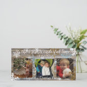 Carte Merveilleuse période de l'année Flocons de neige e (Debout devant)