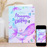 Merveilleuse sirène brillante anniversaire Personn