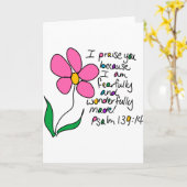 Carte Merveilleusement Fabriqué (Fleur jaune)