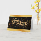 Carte Merveilleux arc noir or (Fleur jaune)