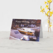 Carte Merveilleux bateaux de pêche Vintage Pad Anniversa (Fleur jaune)