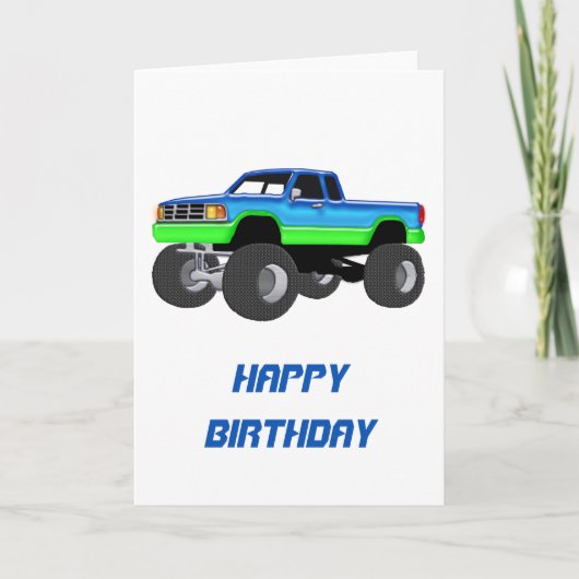 Carte Merveilleux Camion Monster (Devant)