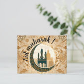Carte Merveilleux "Eid Moubarak" (Debout devant)