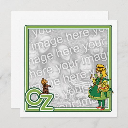 Carte Merveilleux Magicien d'Oz; Dorothy et Toto (Devant / Derrière)