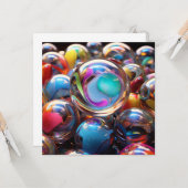 Carte Merveilleux marbre (Devant/Arrière en situation)