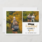 Carte Merveilleux temps Mustard Holiday 2 photo collage (Devant)