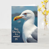 Carte Merveilleux Type Oiseau de Mer (Fleur jaune)