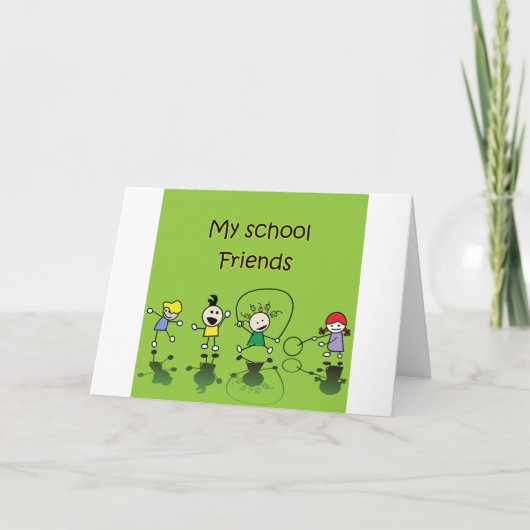 Carte Mes amis de l'école (Devant)