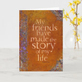 Carte Mes amis ont fait l'histoire de ma vie (Fleur jaune)