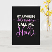 Carte Mes Bénédictions Favorites Appelez-Moi Nani Grand- (Fleur jaune)