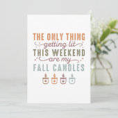 Carte Mes bougies d'automne (Debout devant)