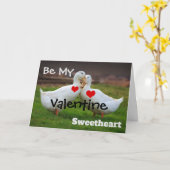 Carte Mes canards de la Saint-Valentin (Fleur jaune)