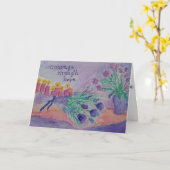 Carte Mes condoléances (Fleur jaune)