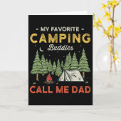 Carte Mes copains de camping préférés m'appellent Papa D (Fleur jaune)