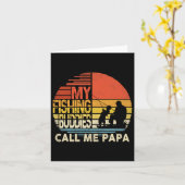 Carte Mes copains de pêche m'appellent Papa Chemise Fête (Fleur jaune)