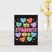 Carte Mes élèves sont des femmes enseignantes de la Sain (Fleur jaune)