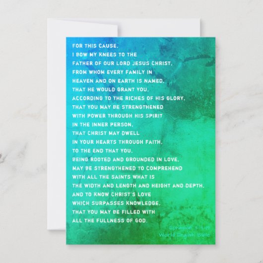 Carte Mes Éphésiens 3 Prière Pour Vous (Devant)
