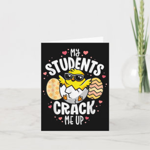 Carte Mes Étudiants M'Enseignent Drôle Pun Oeuf Ressort