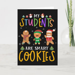 Carte Mes étudiants mignons sont des biscuits intelligen