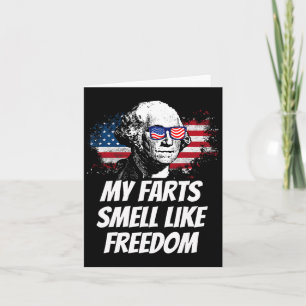 Carte Mes farts sentent la liberté drôle 4 juillet Georg
