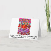 Carte Mes fleurs de coeur pour vous arbre de la vie (Dos)