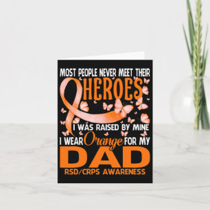Carte Mes Héros Je Porte Orange Pour Mon Papa Rsd Crps A