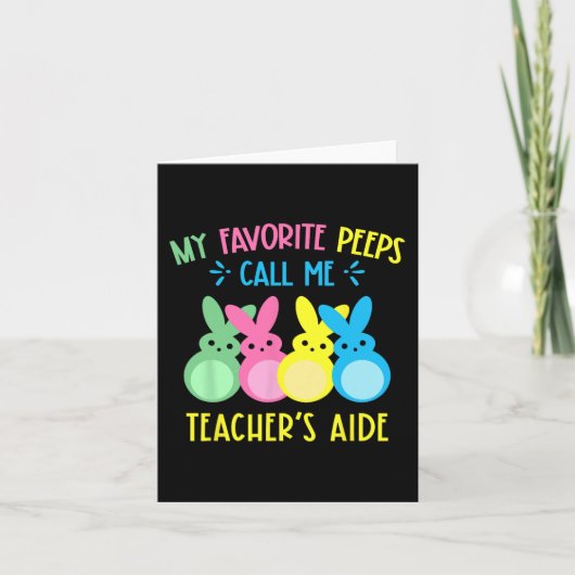 Carte Mes lapins préférés m'appellent l'assistant de l'e (Devant)