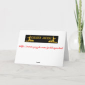 Carte Mes lèvres chéries de baiser de joyeux (Dos)