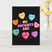 Carte Mes patients sont des cœurs doux Saint-Valentin in (Fleur jaune)
