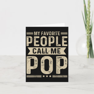 Carte Mes personnes préférées m'appellent Pop Funny Gran