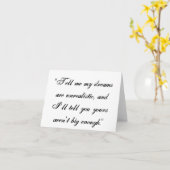 Carte Mes rêves (Fleur jaune)