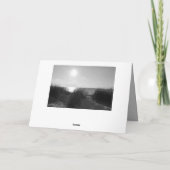 Carte Mes sincères condoléances ! À la plage (Dos)