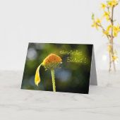 Carte Mes sincères condoléances ! Avec une fleur jaune (Fleur jaune)