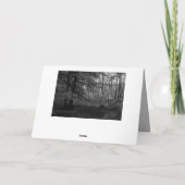 Carte Mes sincères condoléances ! Forêt verte (Dos)