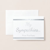 Carte "Mes Sympathies..." (Devant avec enveloppe)