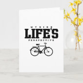 CARTE MES VÉLOS - LA PERSPECTIVE DE LA VIE (Fleur jaune)