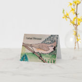 Carte Mésange à tête noire (Fleur jaune)