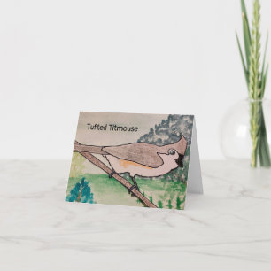 Carte Mésange à tête noire 