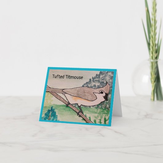 Carte Mésange à tête noire (Devant)