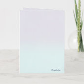 Carte Mésange chantant la tendresse (Dos)