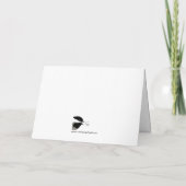 Carte Mésange drôle Anniversaire Kick-ass Oiseau Mange A (Dos)